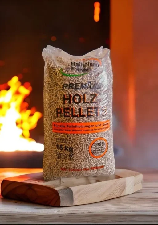 Holzpellets Premium Selection EN plus A1 480 kg ( 32 Säcke je 15 kg)
